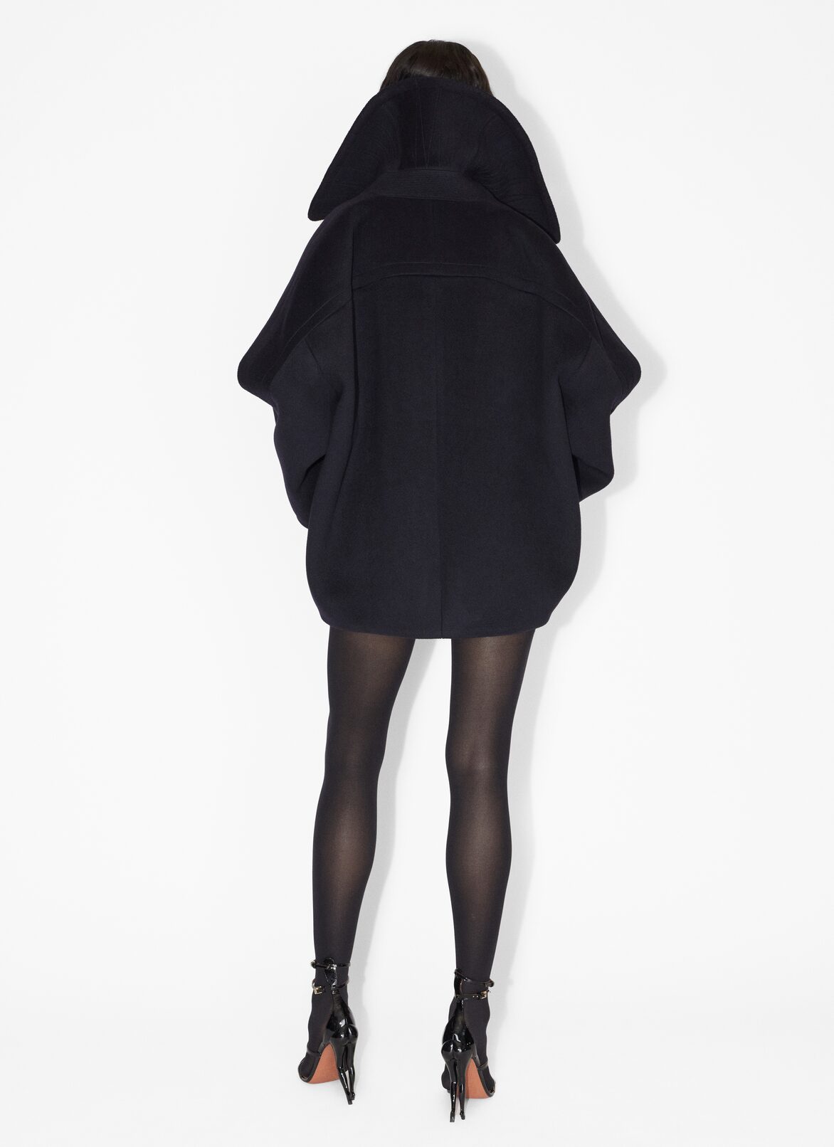 Wool caban ALAÏA MARINE WOOL CABAN